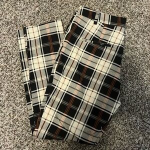 H&M Plaid Work Pants